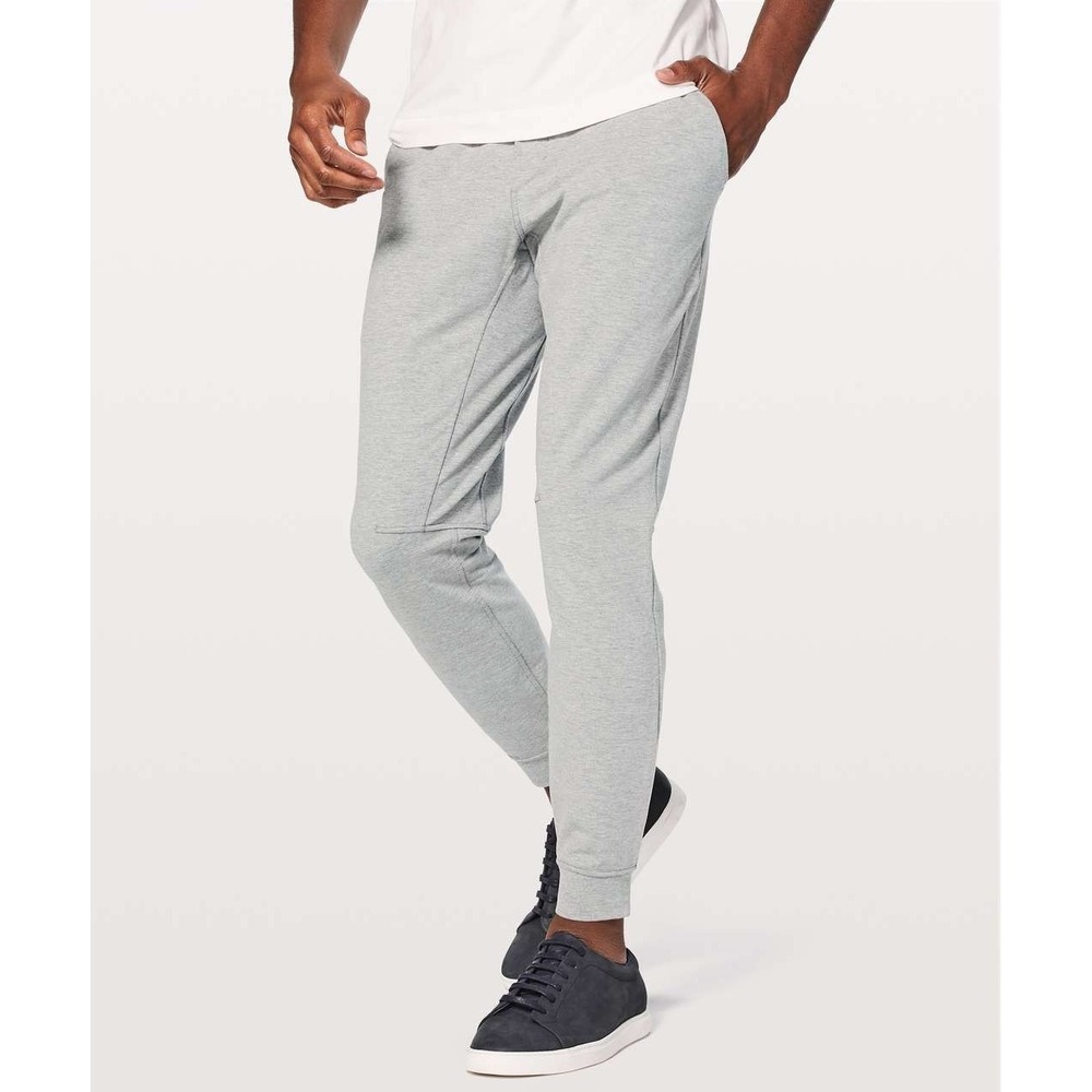 Lululemon City Sweat Jogger Pant‎ Men's Small Heather Grey Stretch French Terry